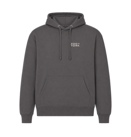 Charcoal Printed Hoody Front
