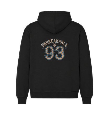 Black Printed Hoody Back