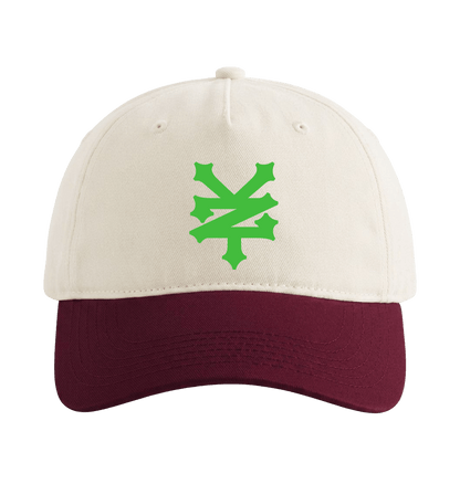 Natural/Burgundy Caps Front