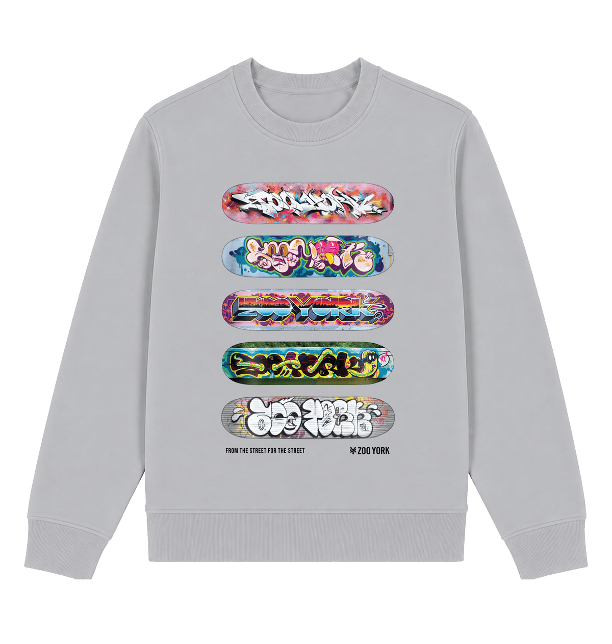 Sport Grey Printed Sweater Front