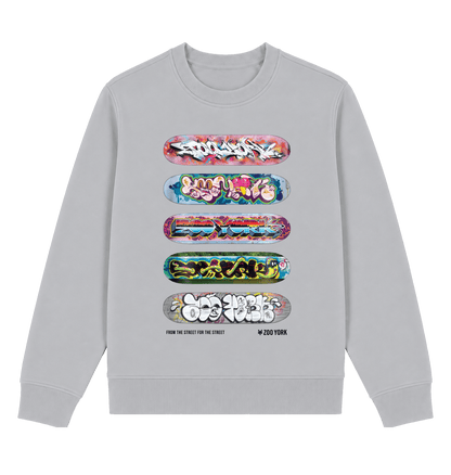Sport Grey Printed Sweater Front