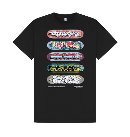 Black Printed T-shirt Front