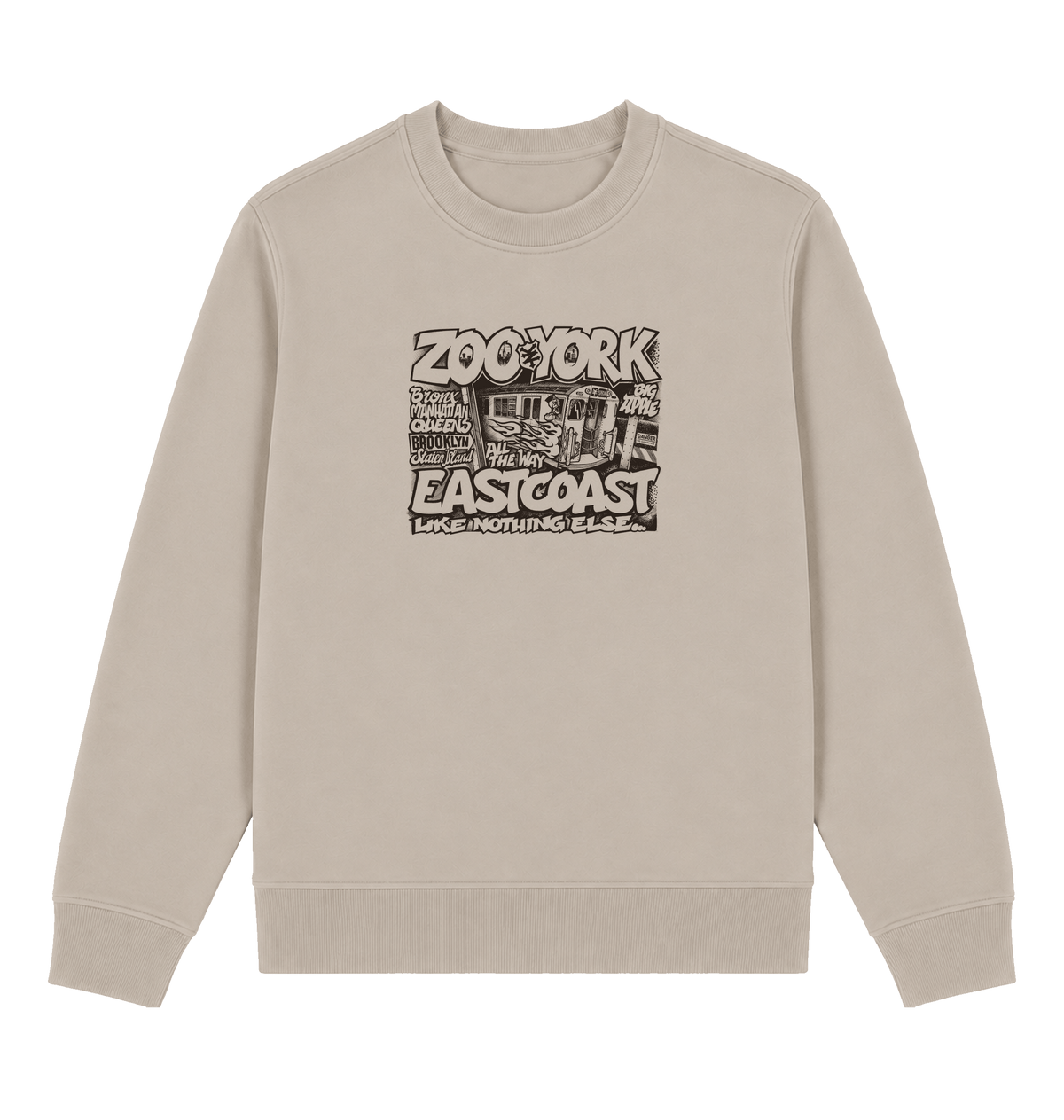 Sand Printed Sweater Front