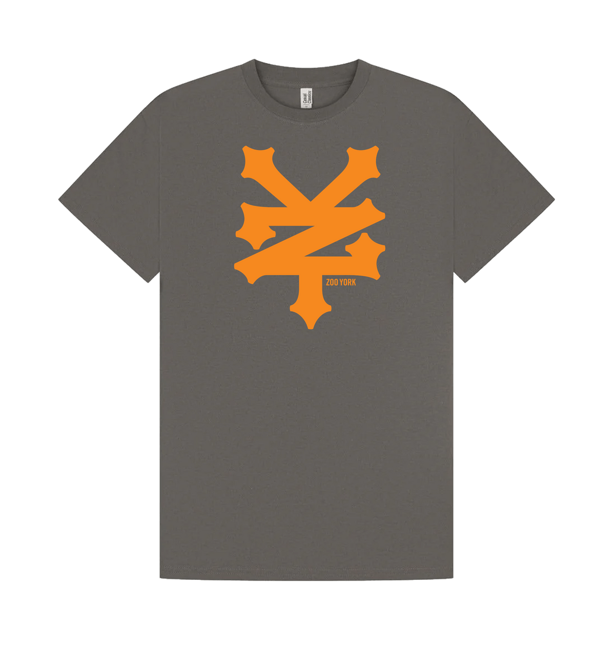 Charcoal Printed T-shirt Front