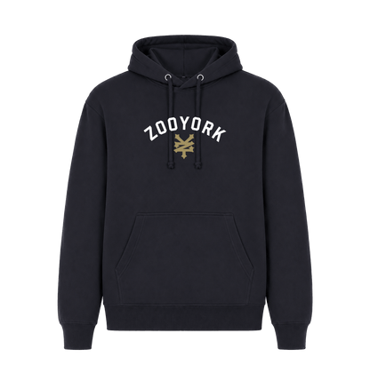 Navy Printed Hoody Front