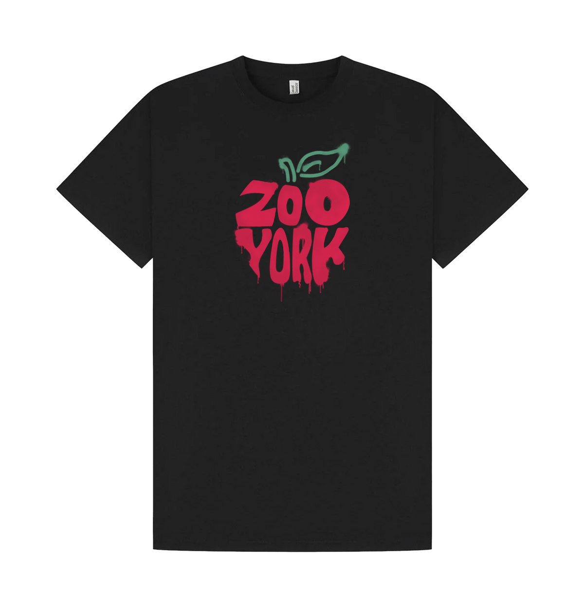 Black Printed T-shirt Front
