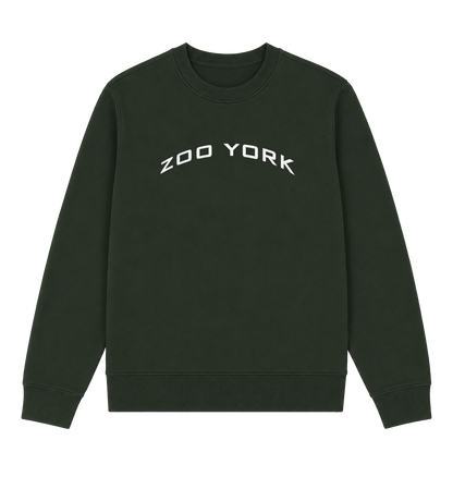 Forest Green Printed Sweater Front