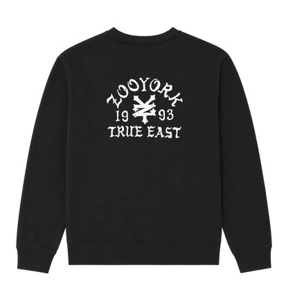 Black Printed Sweater Back