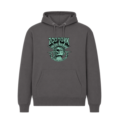 Charcoal Printed Hoody Front