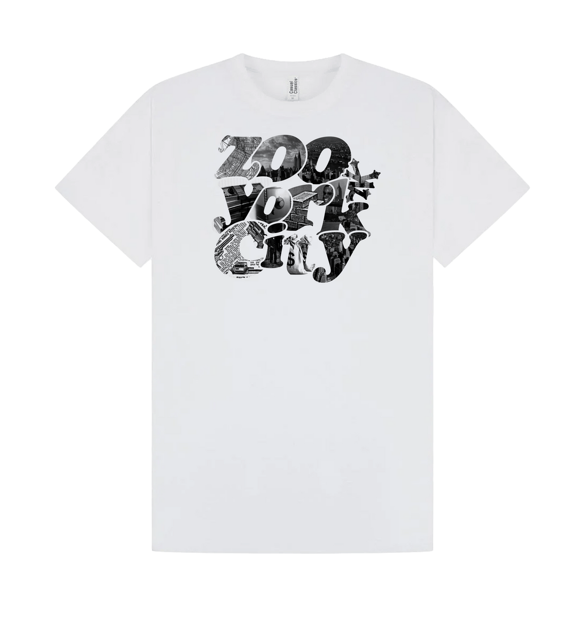 White Printed T-shirt Front