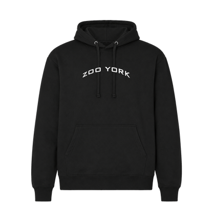 Black Printed Hoody Front
