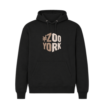 Black Printed Hoody Front