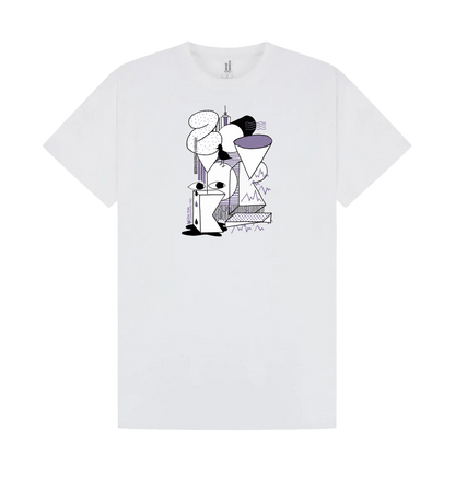 White Printed T-shirt Front